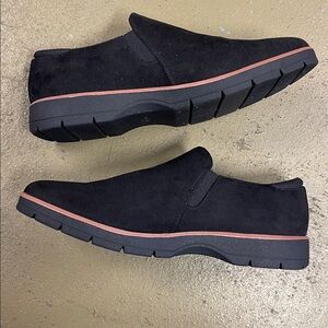 Dr Scholl’s Black Suede Nice Day Now Loafer Shoes 10W